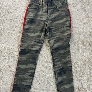 Express women’s  Camo leggings with Red Accent